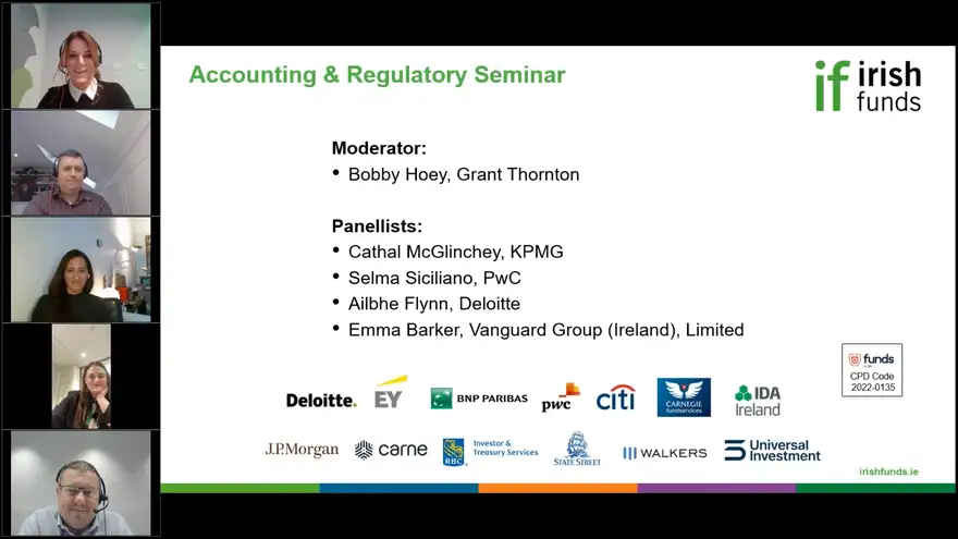 Irish Funds Financial Reporting Webinar: Slides and Recording Now Available